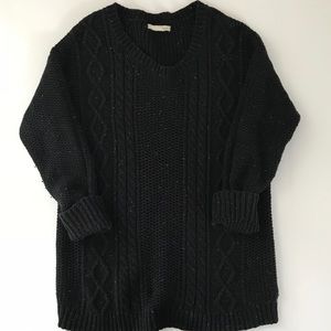Black speckled sweater